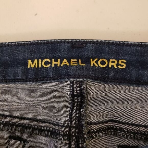 Michael kors skinny dark wash capris size 10 - Picture 6 of 6